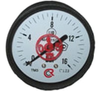 Манометр Dy 63 с задним подключением (1/4"; 0-10 бар) Valtec TM-310T