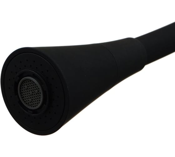 Гибкий излив Melodia della vita luxe с лейкой "колокольчик" черный 49см mkp20920 14099