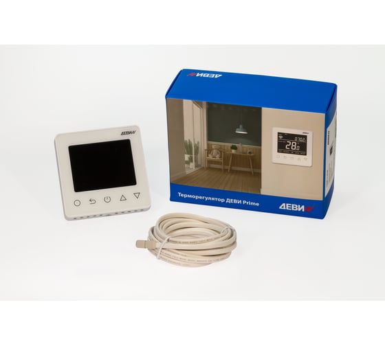 Терморегулятор ДЕВИ Prime c Wi-Fi, с комбинацией датчиков, белый, 16А 140F1141R