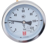 Биметаллический термометр BD ТБ 100Т/150 (0-120С), G1/2, кл. т. 1,5 1161001014
