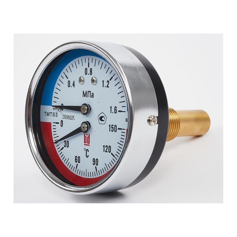 Термоманометр BD ТМТБ БД 31Т (0-150С) (0-1,6)мПа, кл. т. 2,5, G1/2 ...