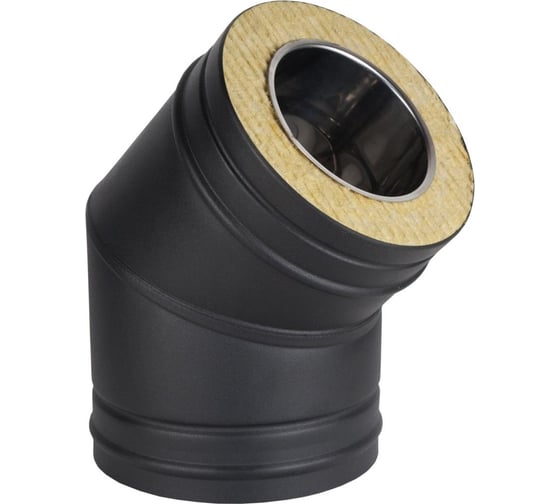 Отвод-сэндвич КПД 45гр, ф250x330, черный 4603736557181 1