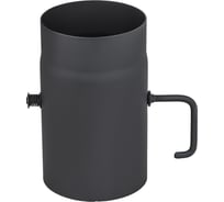 Шибер КПД 250 мм, 2 мм, ф120, черный 4603736555149