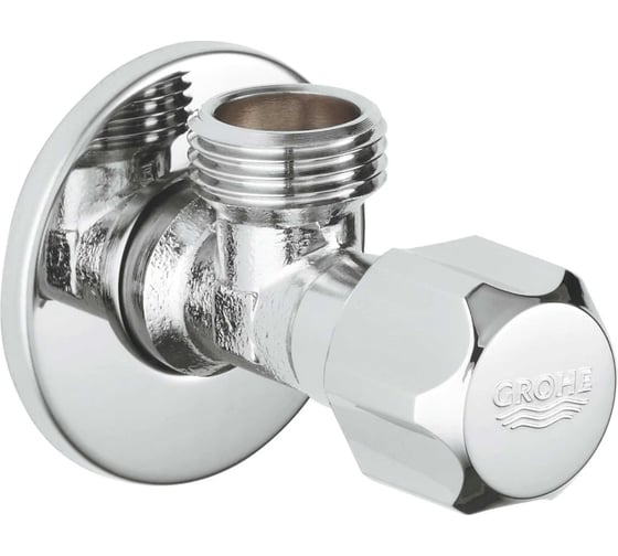 Универсальный угловой вентиль Grohe 1/2", хром 2201600M 1