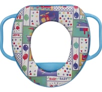 Сиденье детское Аквалиния Baby с синими ручками KY516-B
