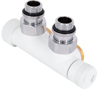 Узел нижнего подключения SR Rubinetterie угловой 1/2"х3/4"е белый левый 0685-1500VCEA