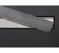 Дизайн вставка Pestan хром матовый/полая под плитку Frameless Line 550 13701400