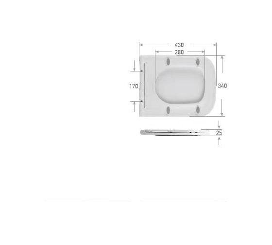 Сиденье Art&Max дюропласт, soft close AM215SC
