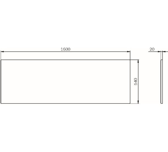 Фронтальная панель для ванны AM.PM Func 160x70 W84A-160-070W-P