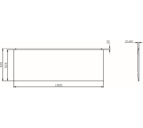 Фронтальная панель для ванны 150x70 AM.PM X-Joy W94A-150-070W-P1