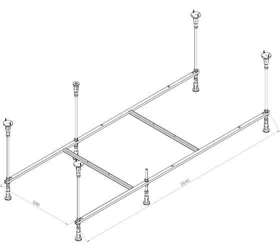Каркас для ванн 170x70 AM.PM Func W84A-170-070W-R