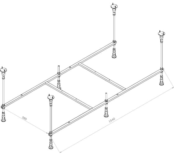 Каркас для ванн 160x70 AM.PM X-Joy W94A-160-070W-R