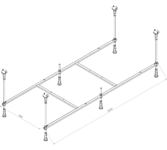 Каркас для ванн AM.PM X-Joy 170x70 W94A-170-070W-R