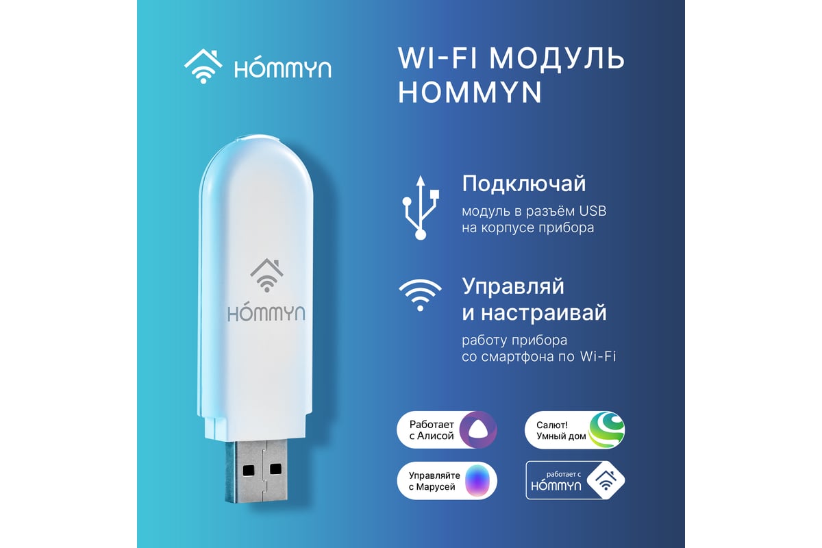 Съемный управляющий модуль HOMMYN HDN/WFN-02-01 НС-1416708 - выгодная цена,  отзывы, характеристики, фото - купить в Москве и РФ