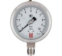 Манометр ДМ 4 100 Р (0-10) бар, кл.1.0, G1/2" BD 1154100004