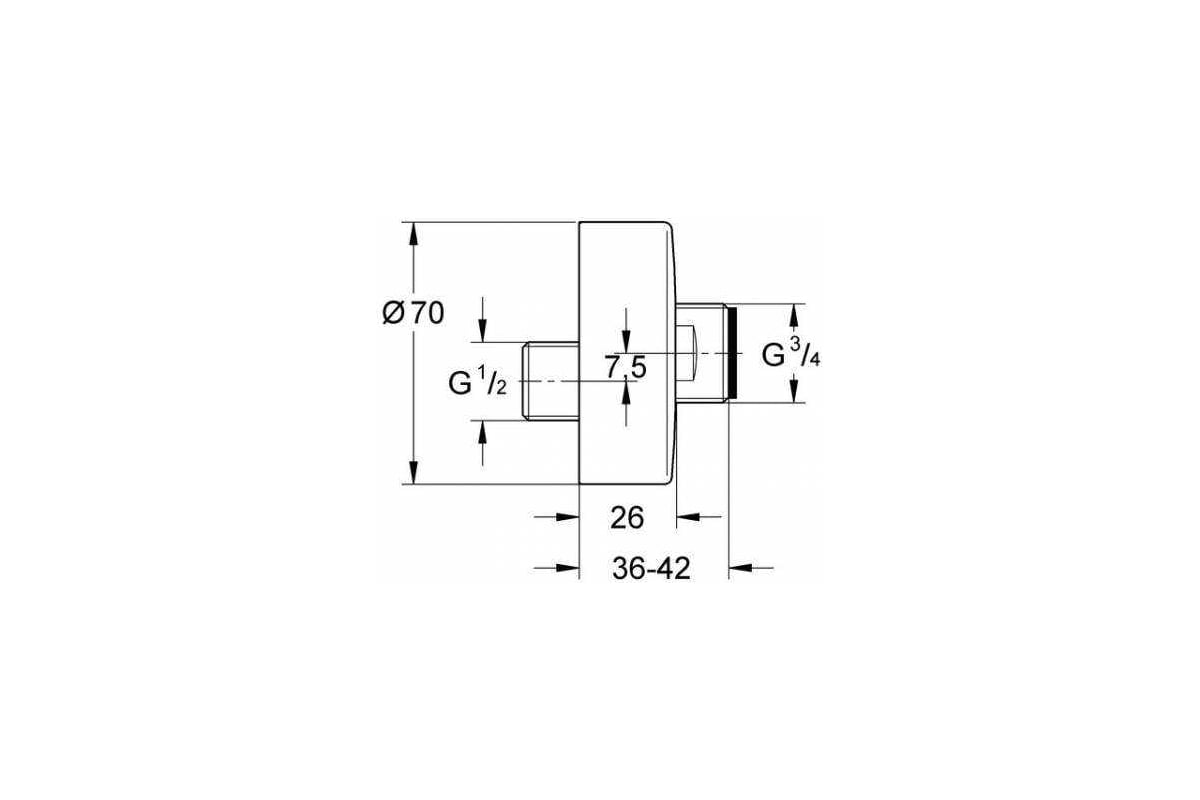 Эксцентрик Grohe 12693000