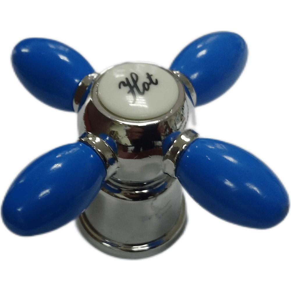 Маховик ARCO DA VELLA КРЕСТ металл, синий, под кран-буксу 8х24 (к/б ...