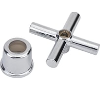 Маховик ARCO DA VELLA КРЕСТ пластик B307 под кран-буксу квадрат (к/б 08266) 10454