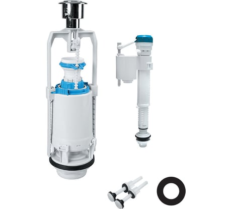 Одноуровневая водосливная арматура нижний подвод Тип А, круглая резинка IDDIS F012400-0004