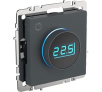 Электронный термостат с индикацией IEK Brite тс10-1-брм маренго BR-RT11-K35