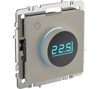 Электронный термостат с индикацией IEK Brite тс10-1-бркр бежевый BR-RT11-K10