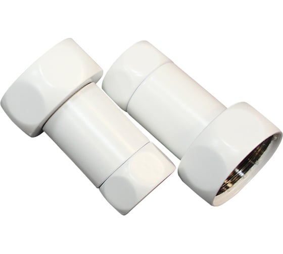 Прямое соединение MELODIA 1" на 1/2" в/в белый мат (пара) MKP21019Cwt 11490 1