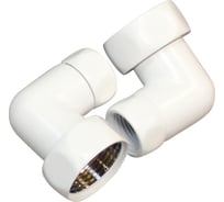 Уголок для полотенцесушителя Melodia della vita 1" на 1/2" в/в белый мат (пара) MKP21025Cwt 11474