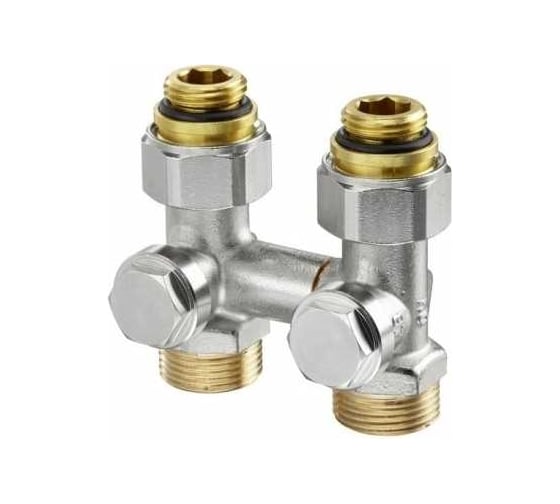 Узел Oventrop Multiflex V, 1/2 НР х 3/4 НР, запорно-присоединительный 1016381