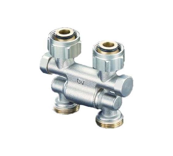 Узел Oventrop Multiflex F, 3/4 HГ x 3/4 HP, запорно-присоединительный, поворотный 1015711
