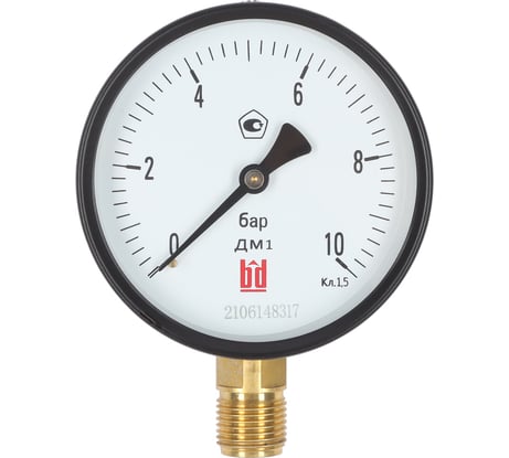 Манометр ДМ 1 Т2 100 Р (0-10) бар, кл.1,5 G1/2 BD 1151100014