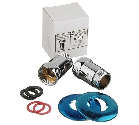 Прямое соединение Terma 1"на 1", для полотенцесушителя, пара 01504 29155