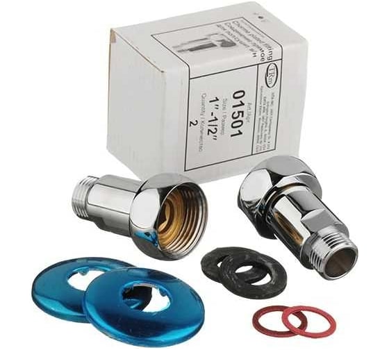 Прямое соединение Terma 1"на 1/2", для полотенцесушителя, пара 01501 29151