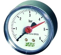 Манометр FAR 1/4", 0-6 бар, - 20-80 C, O 63 мм FA 2500 06