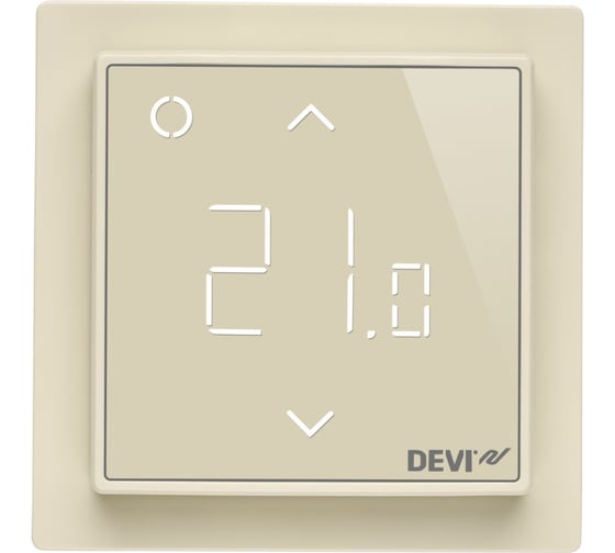 Терморегулятор интеллектуальный с Wi-Fi, бежевый, 16 А Devi DEVIreg Smart 140F1142