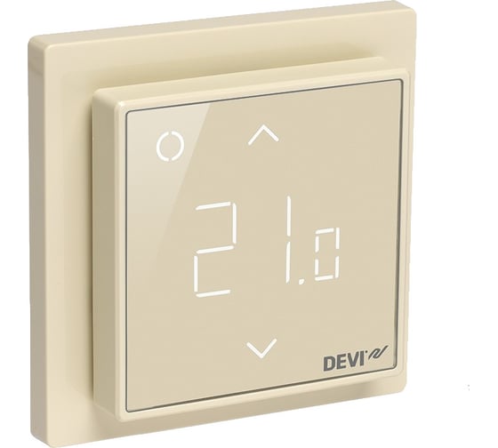 Терморегулятор интеллектуальный с Wi-Fi, бежевый, 16 А Devi DEVIreg Smart 140F1142