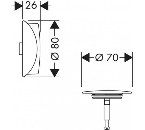 Накладка Hansgrohe Flexaplus матовый белый 58185700 00000077738
