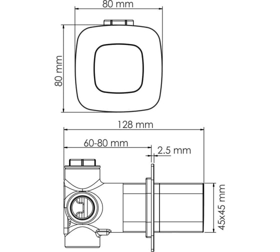 Переключатель WasserKraftна 2 выхода A264