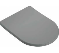 Крышка с сиденьем Sintesi серая матовая, дюропласт, микролифт для унитаза SIN-TS-EVI-151GM SIN-CT-151GM