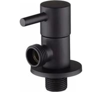 Угловой кран из нержавеющей стали для подключения сантехнических приборов TIM 1/2-3/4, черный(матовый) 773363