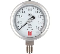 Манометр ДМ 4 100 Р (0-1.6) МПа, кл.1.0, М20x1.5 BD 1154100002
