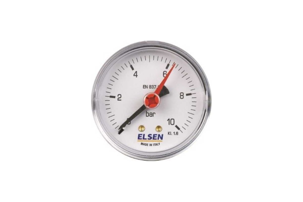 Манометр ELSEN -100, 1/4, Н, осевой, PN, бар-0-10 36555028 - выгодная ...