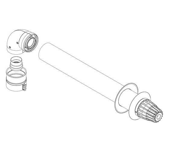 Коаксиальный комплект Royal Thermo 60/100L Br НС-1028939 1