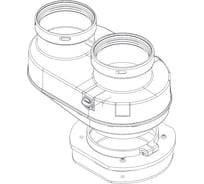 Адаптер разделительный моноблочный 80 мм B-B Royal Thermo НС-1055596