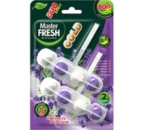 Подвесной блок для унитаза Master Fresh Duo Effect Gold 5 в 1, лаванда, 2 шт 263925