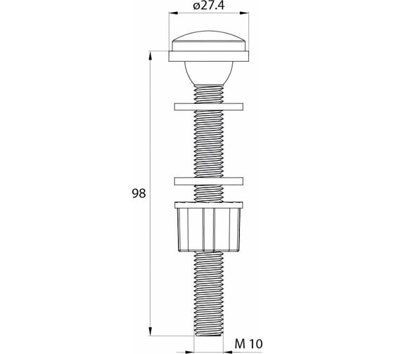 Впускной клапан IDDIS нижний подвод F012400-0007