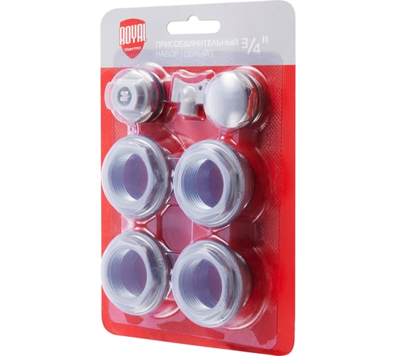 Присоединительный набор Royal Thermo 3/4'' silver НС-1156765
