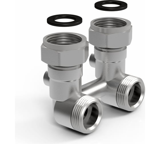 Узел нижнего подключения Royal Thermo хром, 1/2” x 3/4” E НС-1105739