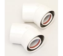 Коаксиальный отвод ARISTON 45 M/F d60/100 2 шт. конд 3318076