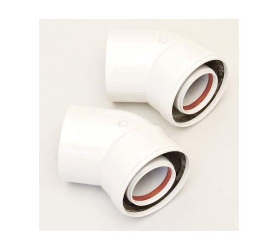 Коаксиальный отвод ARISTON 45 M/F d60/100 2 шт. конд 3318076