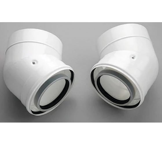 Коаксиальный отвод ARISTON 45 M/F d80/125 2 шт. 3318092 1